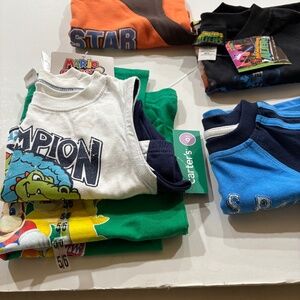 NEW bundle boys various brands, sleeveless tops, sizes 5, 6, 7, with tags